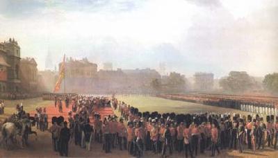 George Thomas The Presentation of Crimean Medals by Queen Victoria on 18 May 1855 (mk25) oil painting image
